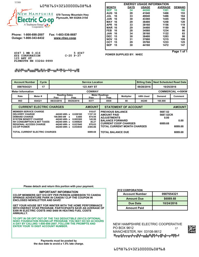 Understanding Your Bill Commercial